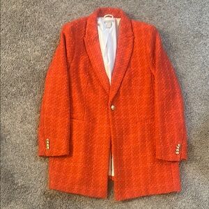 Vibrant Orange Blazer
